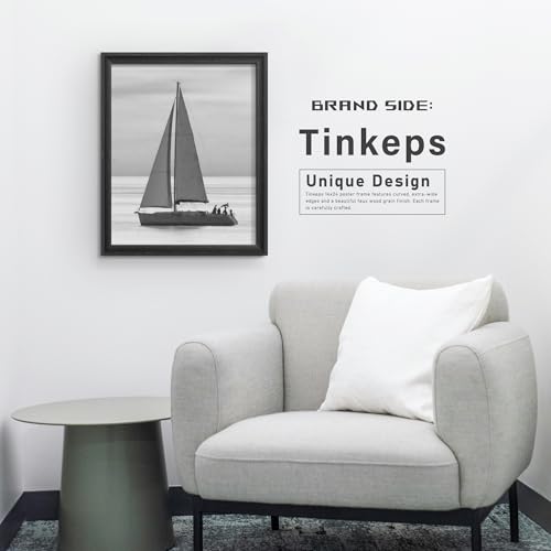 Image of 16x20 Frames as Poster Frames, 1.37-In Wide MDF Frame with Plexiglass, 16 x 20 Picture Frames for Wall, Black