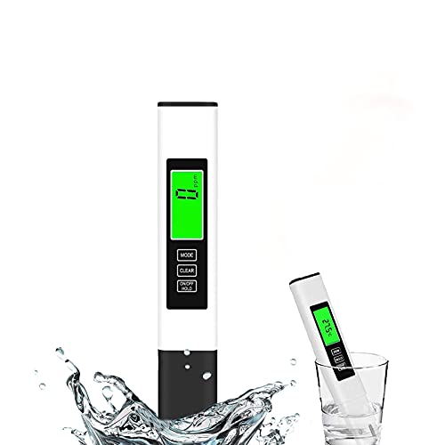 TDS Meter Digital Water Tester Water Quality Tester, TDS Temperature & Conductivity Meter 3 in 1 Hydroponics EC Meter Lab Turbidity Meters PPM Meter for Home Drinking Water Aquarium and More