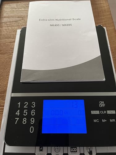 Kitchen Diet Scale With Nutrition Fact Display Calculator Tempered Glass
