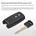 Keyecu Replacement Smart Remote Car Key Fob for Suzuki Swift 2005-2011 Grand Vitara SX4 2007-2013 KBRTS003 315MHz ID46 Chip 2Buttons
