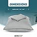 Micropuff Pillow Protectors with Zipper Queen Size Gray - Premium Brushed Microfiber Pillow Covers, Hypoallergenic Pillowcases with Zipper (4 Pack, Queen 20x30)