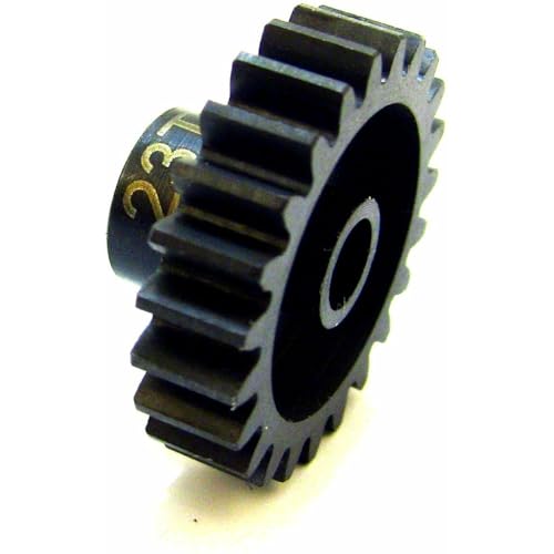 Hot Racing NSG23M1 23 Tooth Steel Mod 1 Pinion Gear 5mm