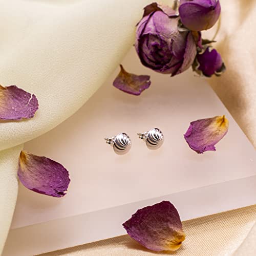 Boucles d'oreilles or blanc 5.55.6969 hypoallergéniques et légères