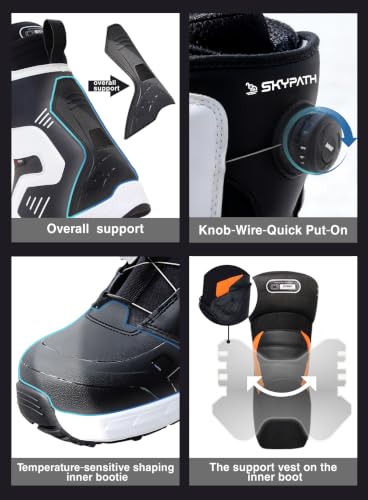 SkyPath Adjustable Stiffness Snowboard Boots