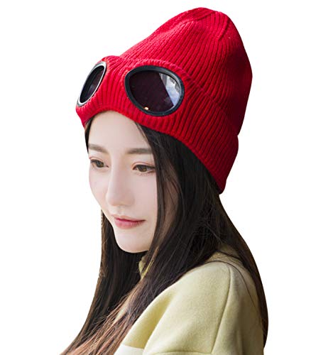 Buy Belsen Unisex Goggle Knitted Beanie Hat Windproof Warm Winter