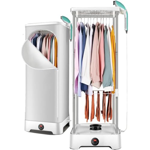 A,Electric Clothes Dryer, Automatic Ironing Machine, Portable Vertical Steam Iron, Clothing Steam Cabinet, 360° Quick-Drying Small Clothes Dryer Without Installation