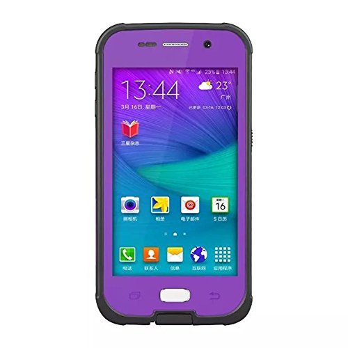 Galaxy S6 Case ,Waterproof Case Dustproof Shockproof Snowproof Gel Touch Screen Ipx8 Swimming Diving Cover For Samsung GALAXY S6 2015 (purple)