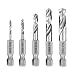 Produktbild 5 Stück 1/4" Schnellwechsel Sechskantschaft Metallbohrer Kurzer Bohrer Satz HSS M2,3/32, 1/8, 3/16, 1/4, 5/16 Zoll,Bohrer mit Sechskantschaft,WinkelbohrmaschineHSS Bohrer set