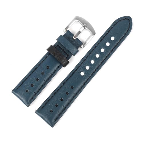 Bracelet de montre en cuir véritable de vachette élégant et durable 20mm 22mm