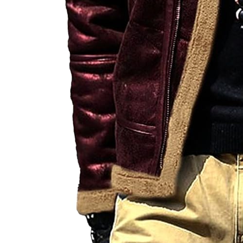 Chaqueta Bomber de cuero suave para hombre miniatura 5