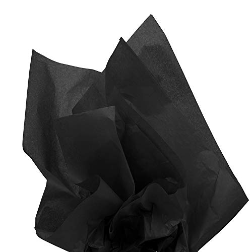 JAM PAPER Tissue Paper - Black - 10 Sheets/Pack