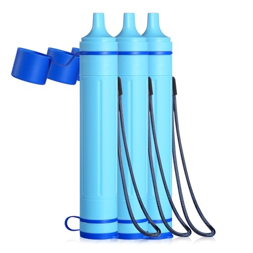 Greeshow Portable Water Filter Straw, Personal Water Filtration System, Replaceable Filter...