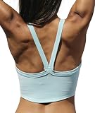 Free People Inspired Clothes Womens Summer Tops Free People Dupe Cute Going Out Crop Tank Top Iceblue, XS/S