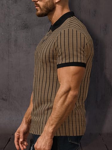 Image of Noble Monk Relax Fit |Textured| Lycra | Polo Neck T-Shirt