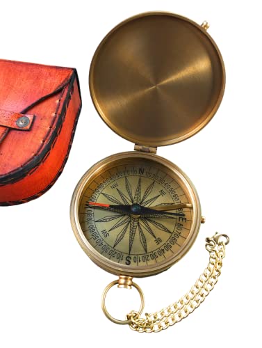 Brújula magnética vintage de latón personalizada miniatura 2