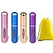 Vaporisateur Parfum Voyage, 4 Pièce Flacon Parfum Vide, Portable Vaporisateur Parfum Vide, Avec sac de Rangement, Vaporisateur Parfum