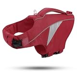 PUZAUKAL Schwimmweste für Hunde mit Rettungsgriff – Verstellbare Hundeschwimmweste für kleine Hunde– Hoher Auftrieb Life Jacket, Reflektierende Hundeweste Schwimmen & Bootfahren(Rot S)