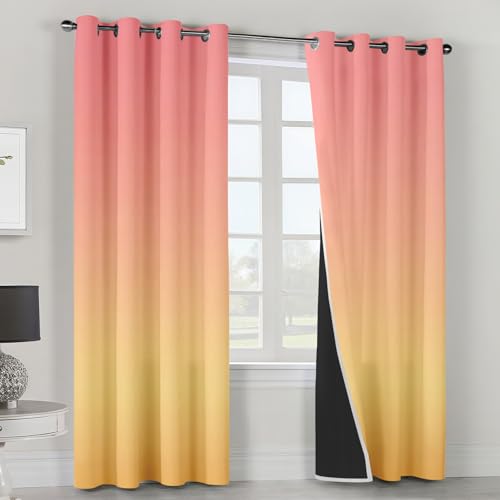 Cortinas opacas térmicas que aíslan el frío y decoran tu salón con un elegante diseño pastel 4