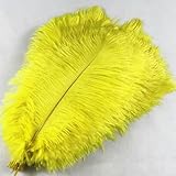 Plumas de avestruz precio plumas de boda disfraces de carnaval plumas de decoración-amarillo-35-40cm 200 piezas