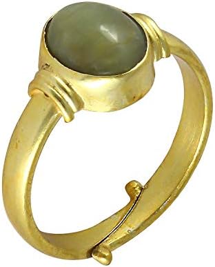 11.25 Ratti Natural Cat'S Eye Lehsuniya Cats Eye Stone Ashtadhatu Adjustable Ring Rashi Ratna Origional And Certified Ashta Dhatu Free Size Anguthi For Astrological Purpose-B07YB7JW-D1