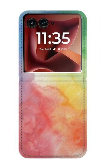 Etui cuir Motorola Razr 2025 aquarelle aux finitions flip artistiques