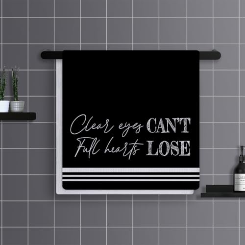 Geschirrtücher Schwarzer Minimalist Handtücher Waffeltücher Küchentücher Geschirrhandtücher Saugfähige Trockentücher Küche Multi-Purpose Abtrockentücher Küche Handtuchset 4 Stück (40x60cm) – Bild 3