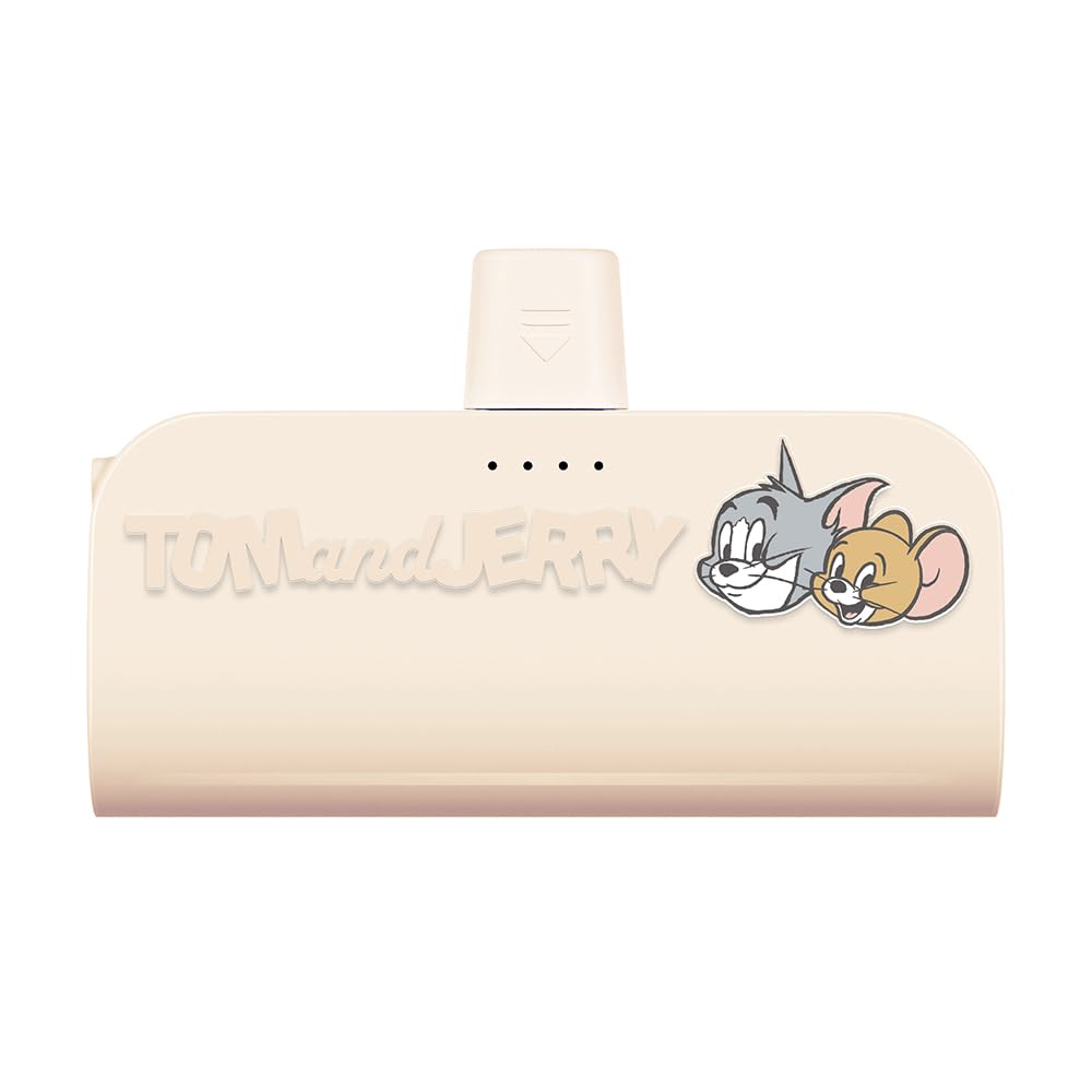 USB Type-C 直挿しモバイルバッテリー パススルー充電 対応 5,000 mAh / PD20W トムとジェリー PG-WLB50C01TAJ