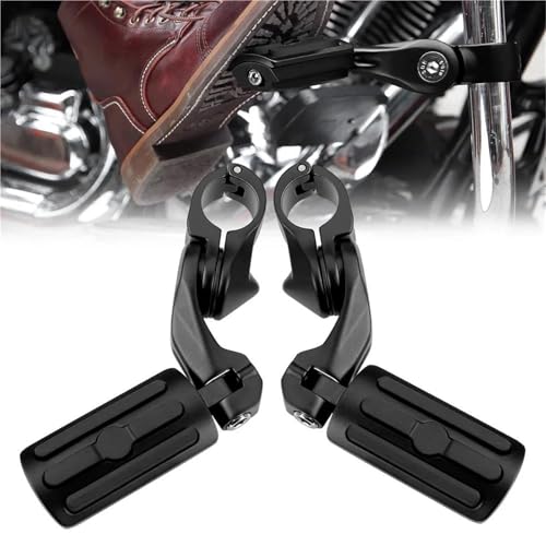 Repose-Pieds pour Moto Harley Softail et Touring Electra Glide avec Support de 1,25 Pouce