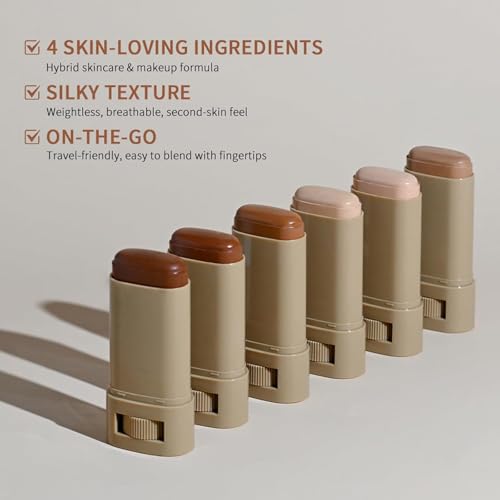 Beauty Balm Serum Boosted Skin Tint, Foundation Stick, Tinted Moisturizer for Face, Full Coverage Foundation, Concealer Stick for Foundation Makeup, Contour Sticks for Face Makeup, Dewy Finish (#01)