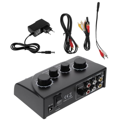 Table de mixage karaoké double microphone Toyvian avec adaptateur secteur