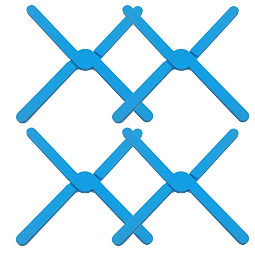 4 Piezas Salvamanteles Plegable Antideslizante De Silicona Silicona Salvamanteles Para Sartenes Calientes Plegable Salvamanteles De Silicona Para Platos Calientes Sartenes Encimeras Cover