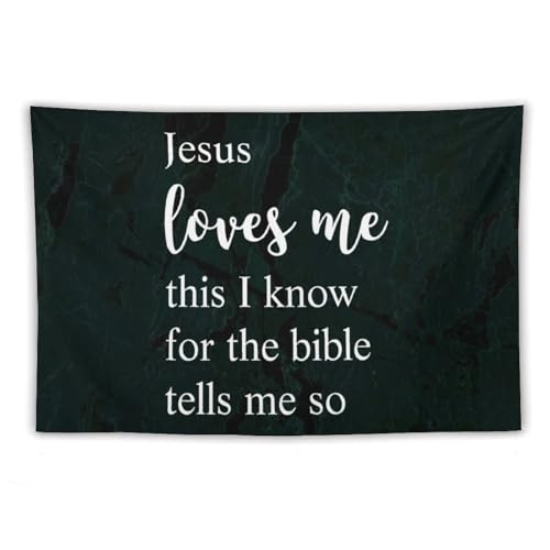 Tapiz de pared de 60 x 90 pulgadas con diseño motivacional de la Biblia para el hogar