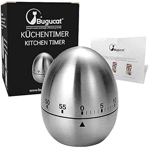 Temporizador de Cocina Bugucat de Acero Inoxidable Cover