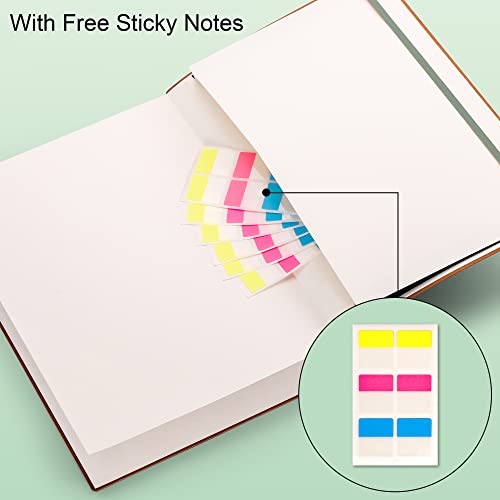 Emshoi A4 Notebook College Ruled, 400 Pages Lined Journal, 8.5" X 11" Large Notebook For Work, 100Gsm Thick Journal For Women Men Writing, Faux Leather Softcover, Sticky Notes, Green #TOP4