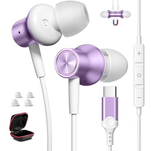 iPhone11 purple イヤホン付き Amazon.co.jp: タイプ c イヤホン 有線 マイク付き DACチップ内蔵 HiFi