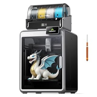 Creality K2 Combo 3D Printer, Multicolor Printing with CFS, High-Speed 600mm/s, Smart Auto Leveling, Quiet Printing, 300°C Nozzle, Dual AI Camera, Direct Drive Extruder, Build Volume 260x260x260mm