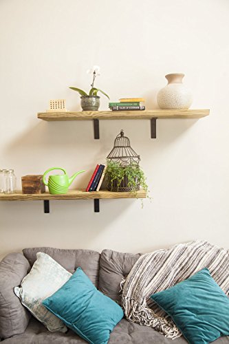 Heavy Duty Metal Wall Brackets: 6 X 6-Inch Rustic Steel L Bracket For Hanging Diy Iron Shelving - Hang A Bookshelf Or Industrial Shelves - 1.5-Inch Wide X 5Mm Thick Shelf Supports - Includes Screws #TOP4