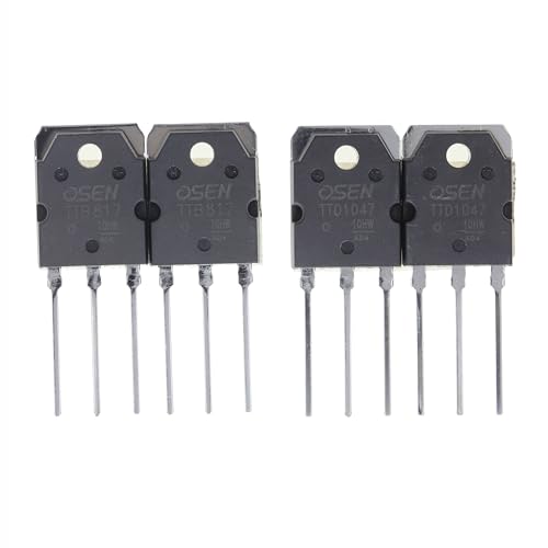 2 Pair TTB817 (B817 KSB817) + TTD1047 (D1047 KSD1047) NPN PNP Silicon Power Transistor TO-3PN 120V 10A 100W hFE:80-160