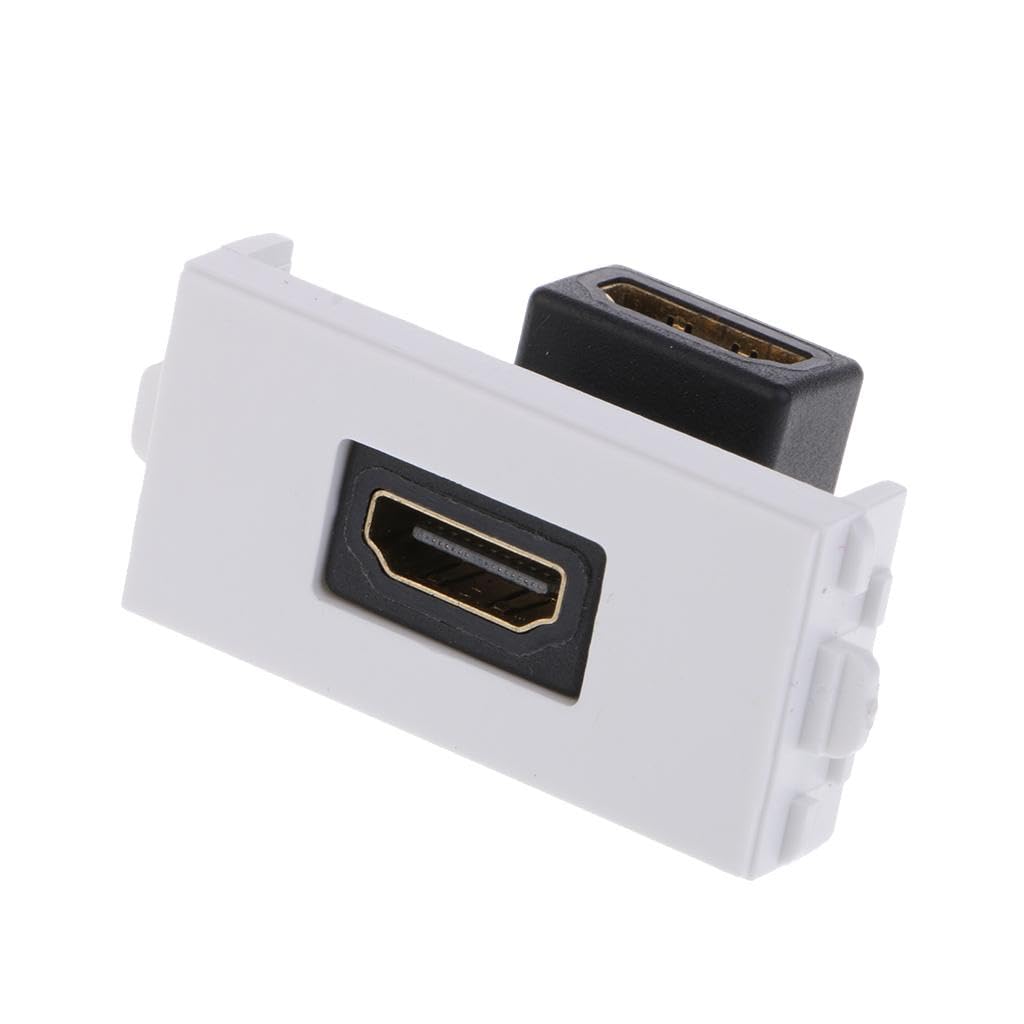 HDMI Wall Socket Module 90 Degree Jack Solderless Type 2 Way Female/Female-picture-21