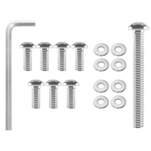 Image of 17Pcs Inner Batwing Fairing Bolts, Motorcycle Windshield Bolts 304 Stainless Steel Fairing Screws Windshield Trim Bolts Fit for Harley Touring Street Glide Electra Glide Trike Glide 1996-Later