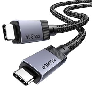 USB4 USB-C kabel 1m 40 Gbps datakab...