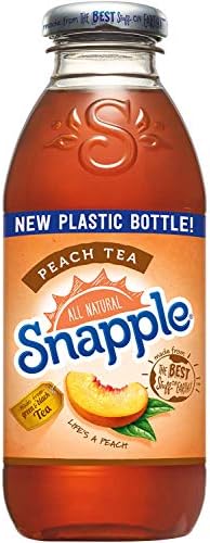 Snapple - Peach Tea- 16 fl oz (24 Plastic Bottles)