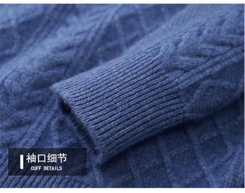 Men's Winter O-Neck Thickened Wool Sweater Loose Large Size Casual Knitted Pullover Long Sleeve Strong Heat Retention4