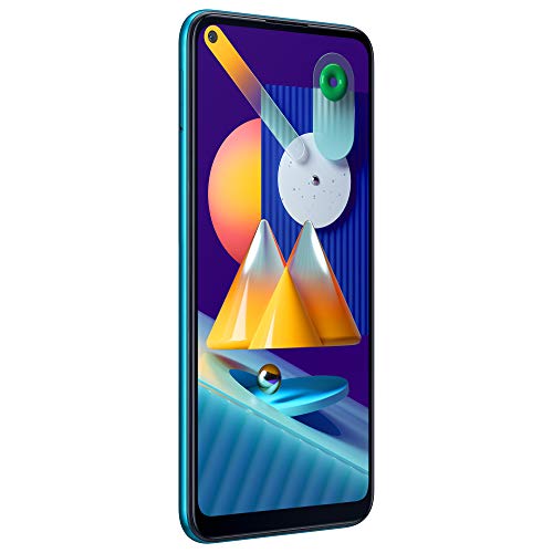 Samsung Galaxy M11 Android Smartphone ohne Vertrag, Triple-Kamera, 6,4 Zoll HD+ Infinity-O Display, großer 5.000 mAh Akku, 32 GB/3GB, Handy in Blau, deutsche Version exklusiv bei Amazon