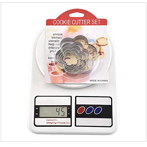 DECDEAL Moldes de metal de cozimento Conjunto de molde de cozimento de biscoitos Aço inoxidável Form