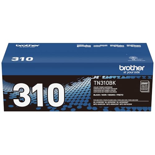 Brother Genuine Standard Yield Toner Cartridge, TN310BK, Replacement Black Toner, Page Yield Up to 2,500 Pages, TN310 - image 7