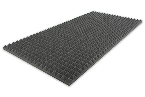 Mousse pyramidale type 100 x 50 x 3 cm Tapis d'isolation acoustique pour une isolation acoustique efficace