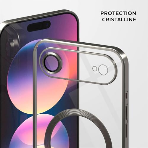 Coque iPhone Air ONEFLOW Aura silicone transparent MagSafe titane - 2