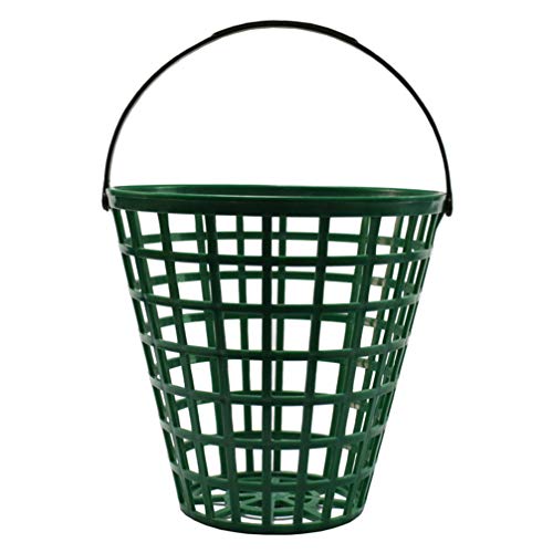 BESPORTBLE Golfballkorb Golfballbehälter mit Griffballhalter Grün
