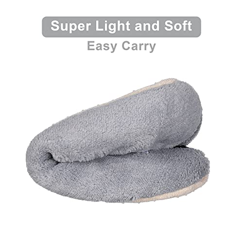 Image of ZYZX Cute Slipper Socks with Grips,Cozy Soft Sole House Slippers for Women | Animal Pattern Warm Safe Non Slip Fleece-lined Fluffy Fuzzy Socks Indoor for Adult,Easy to Wash,Gifts